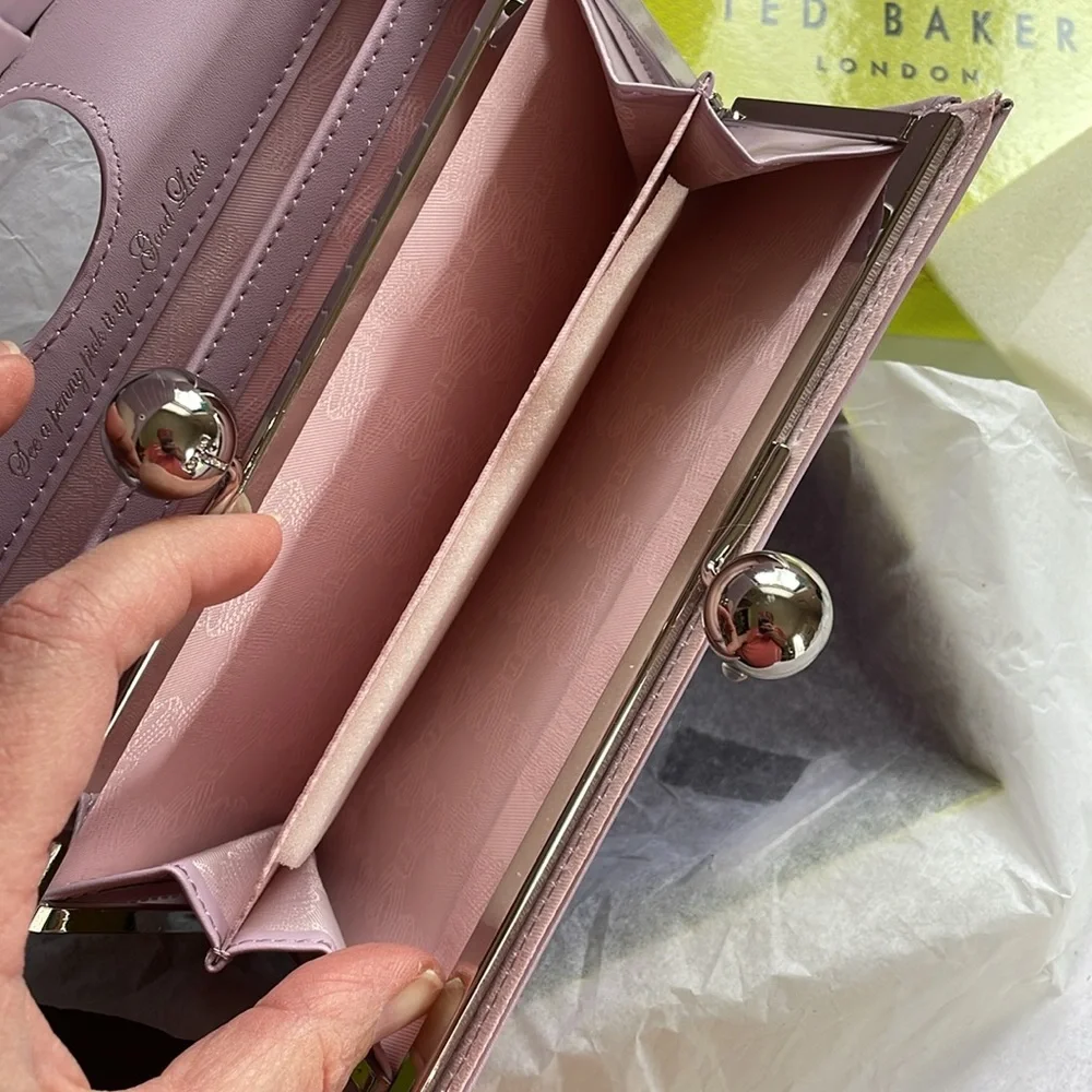 Ted Baker  bobble wallet lavender - Picture 5 of 9